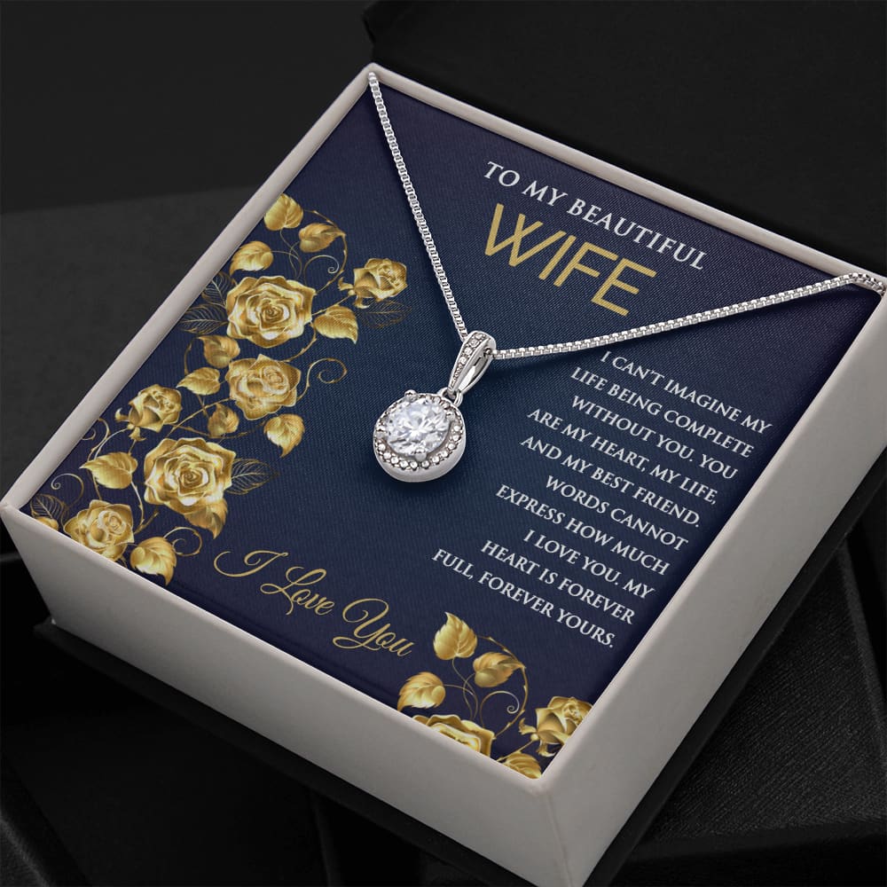 Eternal Hope Necklace with Message for Wife - Meaningful Cards