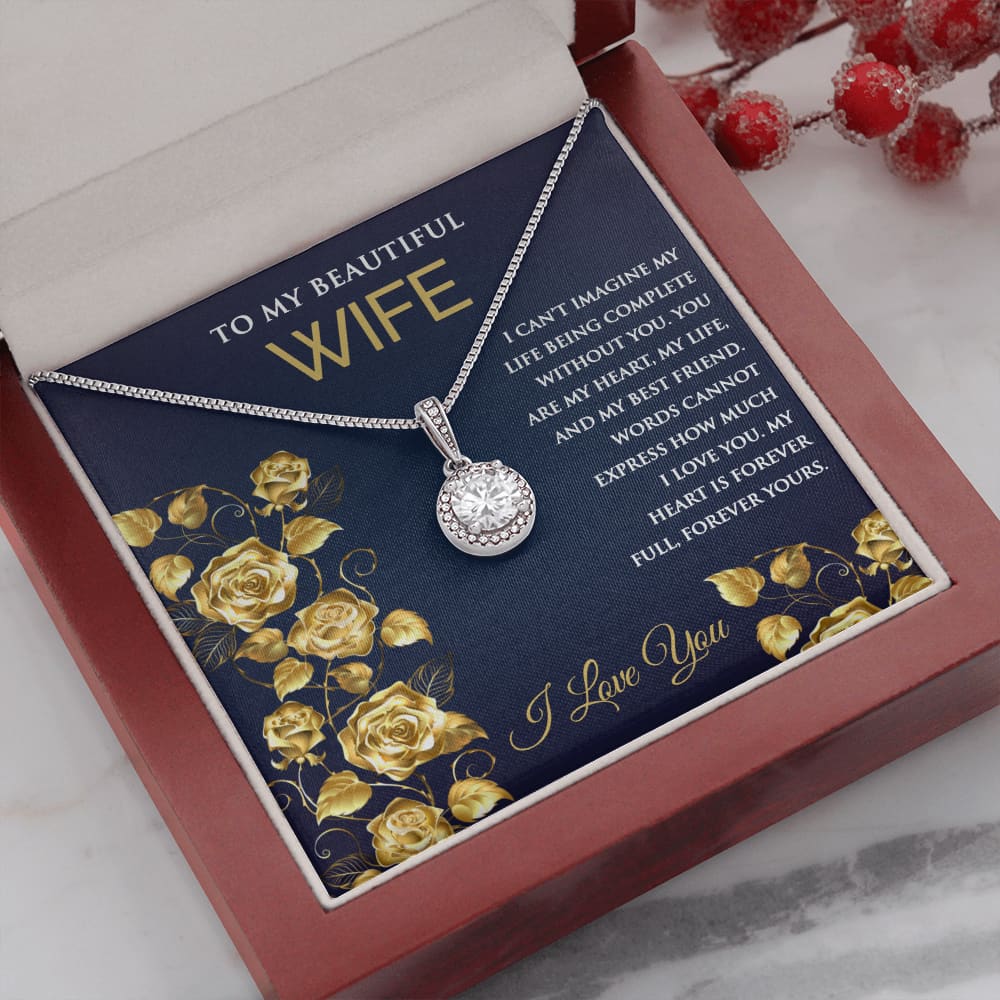 Eternal Hope Necklace with Message for Wife - Meaningful Cards