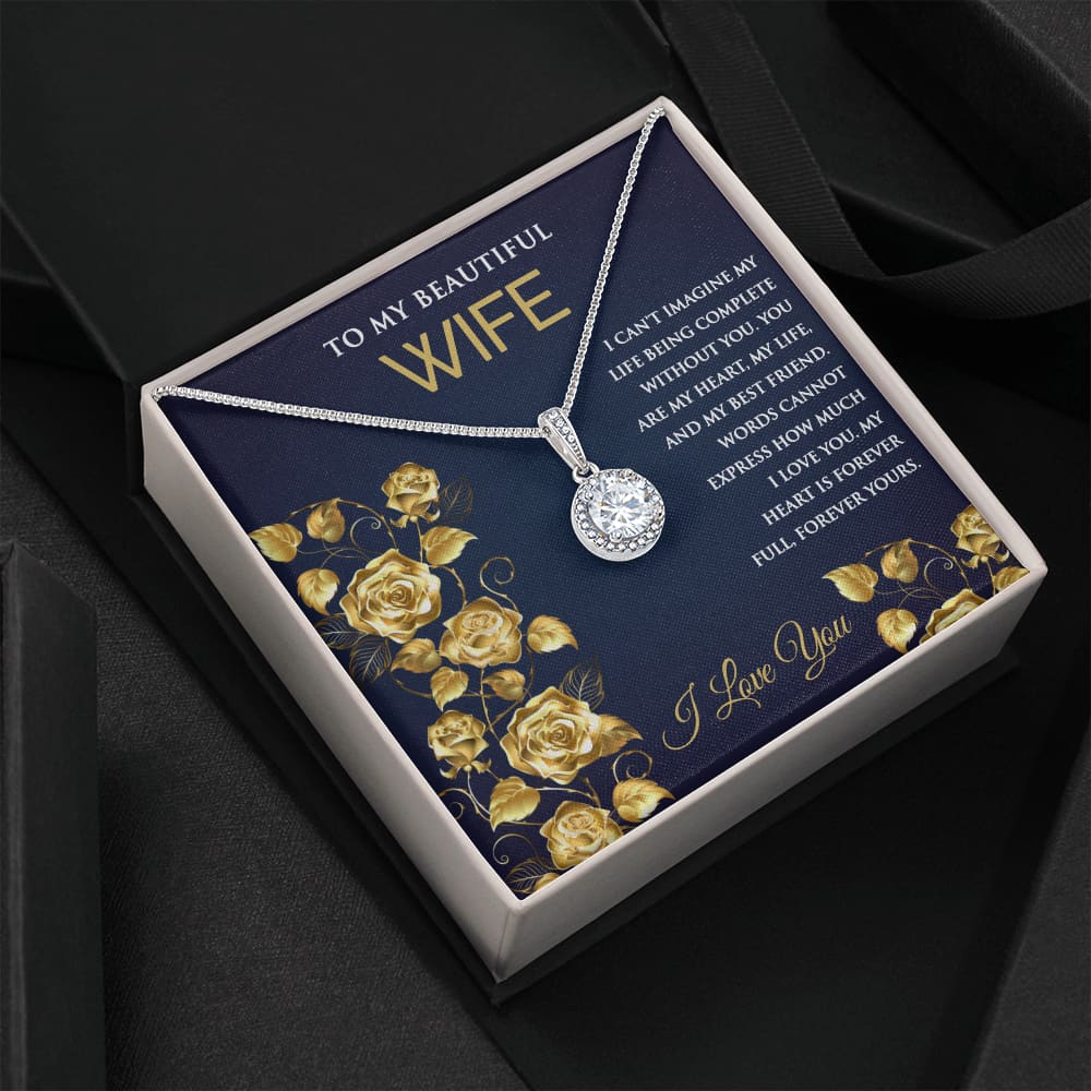 Eternal Hope Necklace with Message for Wife - Meaningful Cards