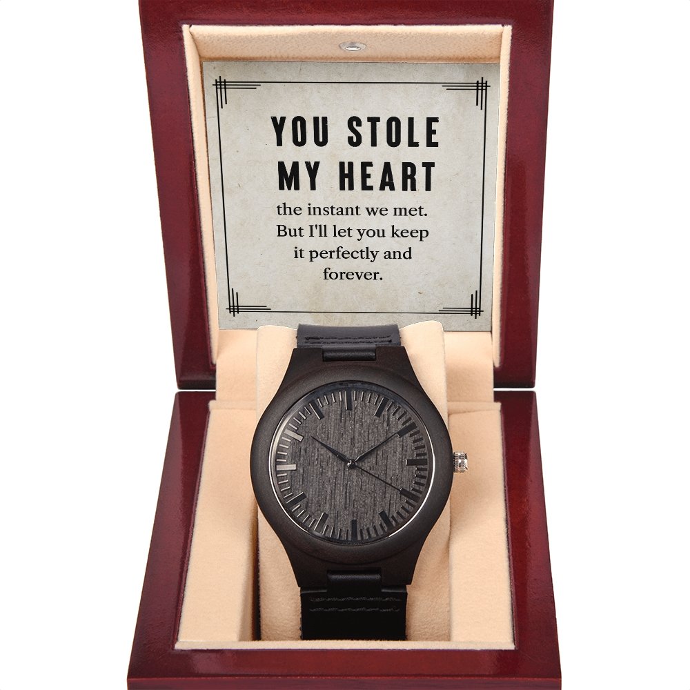 Wooden Watch Gift for Boyfriend - Birthday Gift for Him - Meaningful Cards