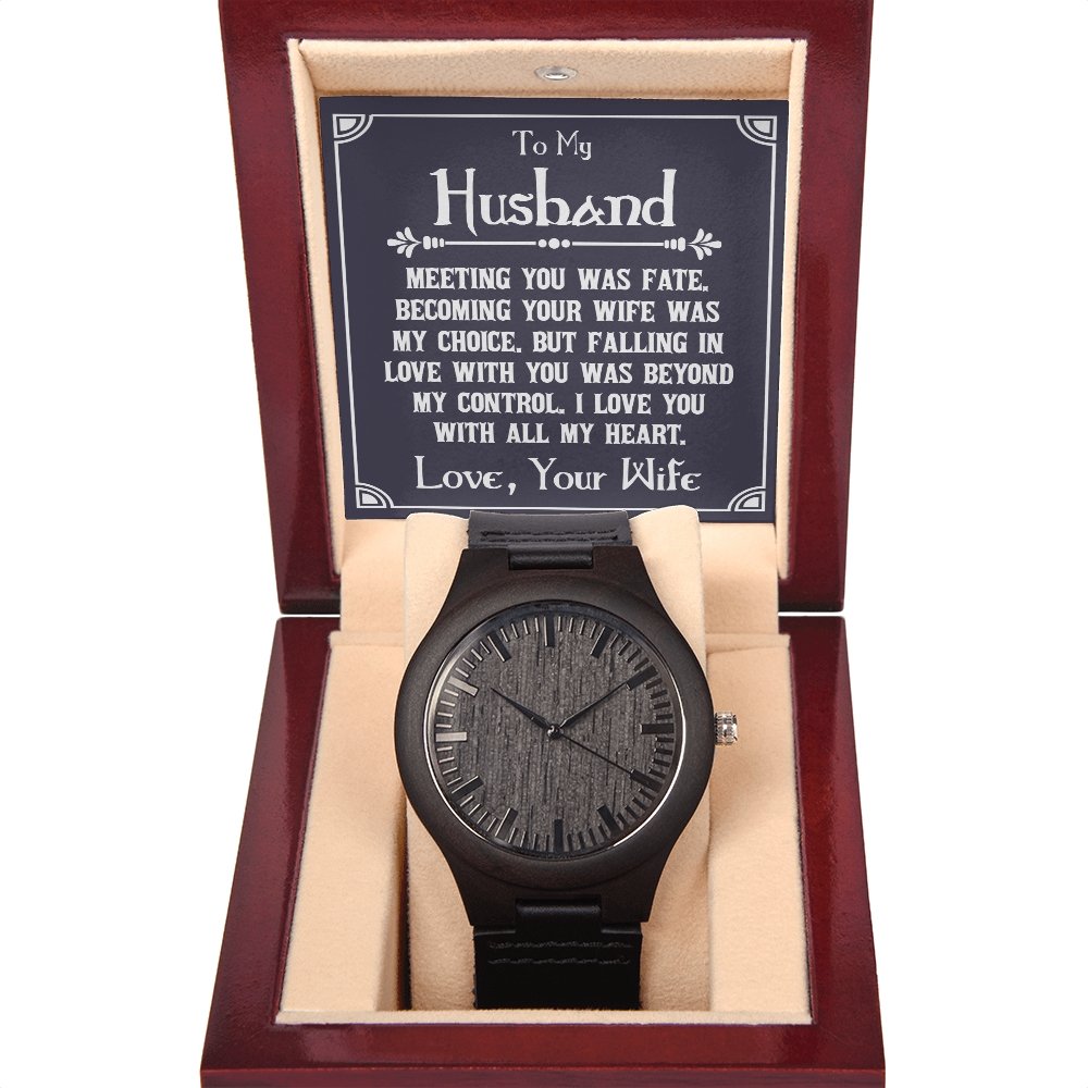 Wooden Watch Gift for Husband - Unique Gift for Husband - Meaningful Cards